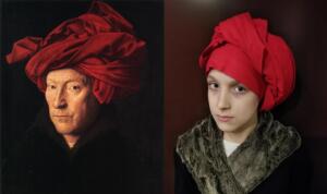 Mężczyzna w czerwonym turbanie Jan van Eyck